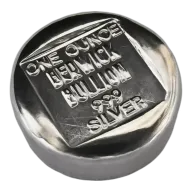 Berwick Bullion Button (BBB's) 1oz .999 Fine Silver Cast Bar
