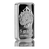 5 Gram .999 Silver Bar by Scottsdale Mint