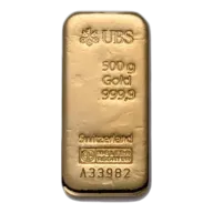 500 Gram UBS Gold Bar