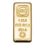 1 Kilo ABC Cast Bar Gold Bar