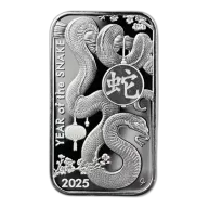 2025 1oz Asahi Lunar Snake .999 Silver Bar