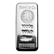 1kg Silver Bar Cast 999