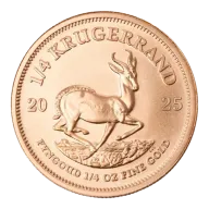 1/4 oz South African Mint Krugerrand Gold Coin