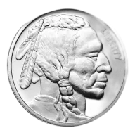 Silver Bullion 1 oz Buffalo Round .999 fine