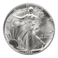 1989 Silver American Eagle - BU
