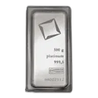 500 gram Platinum Bar - Valcambi (w/Assay)