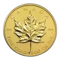 1980 Canada 1 oz Gold Maple Leaf BU
