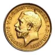 1911-1925 Great Britain Gold 1/2 Sovereign George V AU