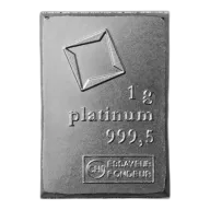 1 Gram Uncarded Platinum Bar