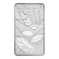 10oz Silver Bar The Royal Mint Diamonds Are Forever