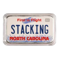 North Carolina License Plate - Stacking Across America 1oz Silver Bar
