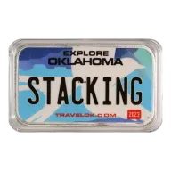 Oklahoma License Plate - Stacking Across America 1oz Silver Bar