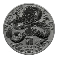2024 Australian Year of the Dragon 1oz Silver Bullion Coin