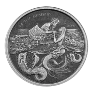 2021 Pacific Mermaid 1oz Silver Antiqued Coin