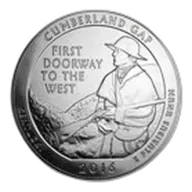 2016 5 oz Silver ATB Cumberland Gap National Historical Park, KY