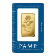 1 Oz PAMP Suisse Rosa Gold Bar (In Assay)