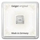 1 gram Silver Square - Geiger Edelmetalle (Encapsulated w/Assay)