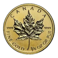 Canadian Gold Maple Leaf 1/4 oz (Varied Year)