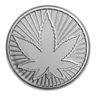 1 oz Silver Round - Marijuana
