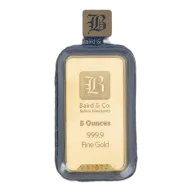 5oz Baird & Co Gold Minted Bar