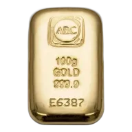 100g ABC Gold Cast Bar