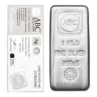 1kg ABC Silver Cast Bar