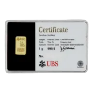 1 Gram UBS Gold Kinebar