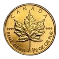 1997 Canada 1/2 oz Gold Maple Leaf BU