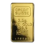2.5 gram Gold Bar - Secondary Market