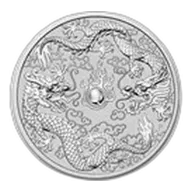 2021 Australia 10 oz Silver Double Dragon BU