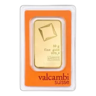 50 Gram Valcambi Suisse Gold Bar