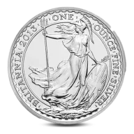 1 oz silver Britannia coins