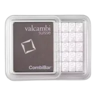 Valcambi Combi Platinum Bar, 50g (1 gram x 50)