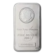 5 oz Silver Bar - Morgan Design