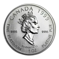 1999 1oz Canadian Platinum Polar Bear Coin