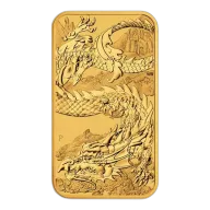 Australia $100 1 Oz. Gold Dragon Bar 2023