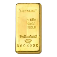 Metalor 1Kg Gold Cast Bar