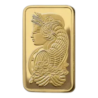 10 oz PAMP Suisse Gold Bar - Lady Fortuna Veriscan