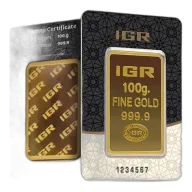 100 Gram IGR Gold Bar