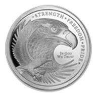 5 oz Silver Round - Eagle (Strength, Freedom, & Pride)