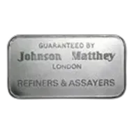 50 Gram Platinum Bar - Johnson Matthey London (.9995 Fine)