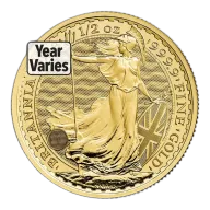 1/2 oz Gold Britannia (Year Varies)