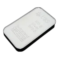 100 Gram UBS Silver Bar