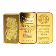 1/2 oz Gold Bar Various Mints