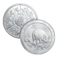 1 oz Year of the Pig Silver Round