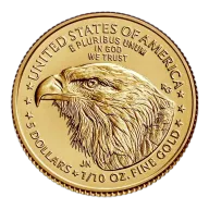 2021 $5 1/10-oz T2 American Gold Eagle BU