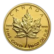 Canada 1/10 oz Gold Maple Leaf (Random Year)