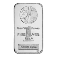 1 oz Walking Liberty Silver Bar