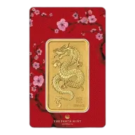 2024 1 Oz Perth Mint Lunar Dragon .9999 Gold Bar (In Assay)
