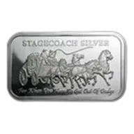 1 oz Silver Bar - Stagecoach (Fractional)